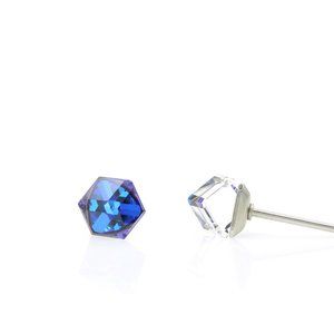 4mm Iridescent Earrings | Mini Cubic Crystal Earrings | Hypoallergenic Studs